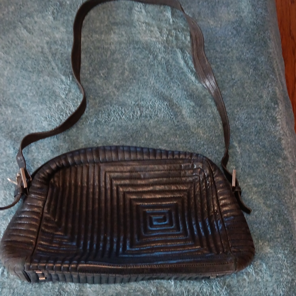 Bally leather quilted bag